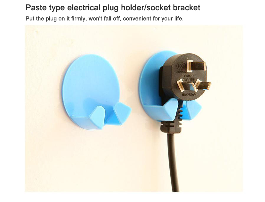 Plastic Adhesive Plug Hook Bracket