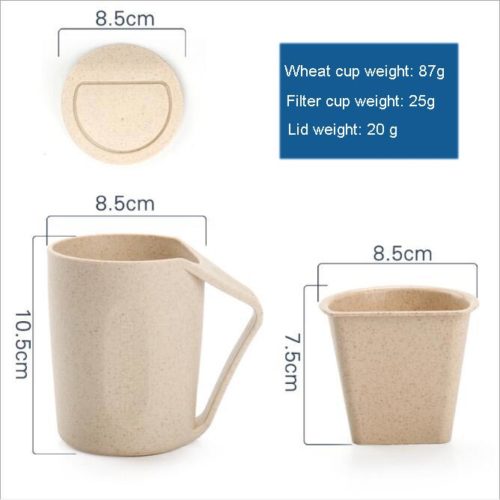 Wheat Straw Couple Water CupWheat Straw Couple Water Cup