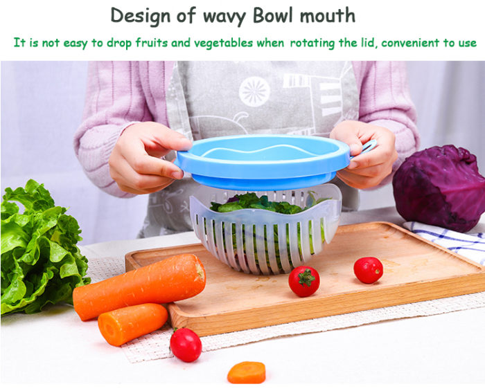 MultiFunctional Salad Cutter Bowl