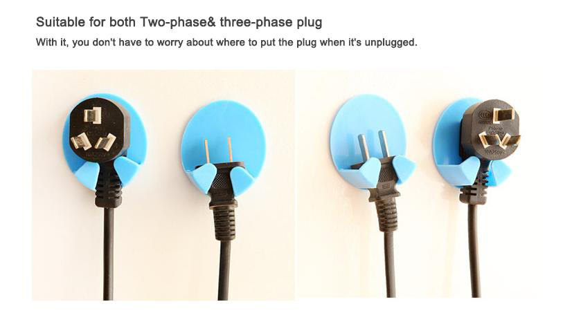 Plastic Adhesive Plug Hook Bracket