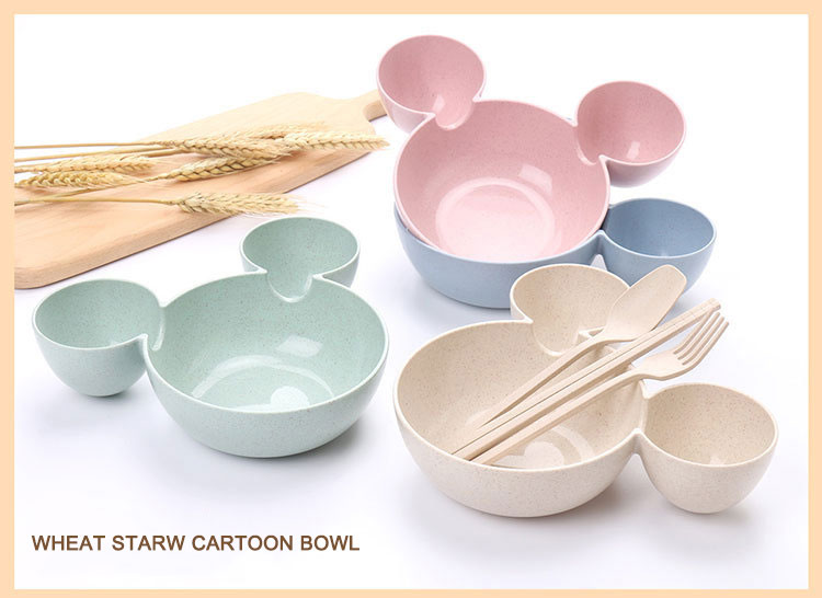 Wheat Straw Eco Friendly Healthy Bowls for Kids