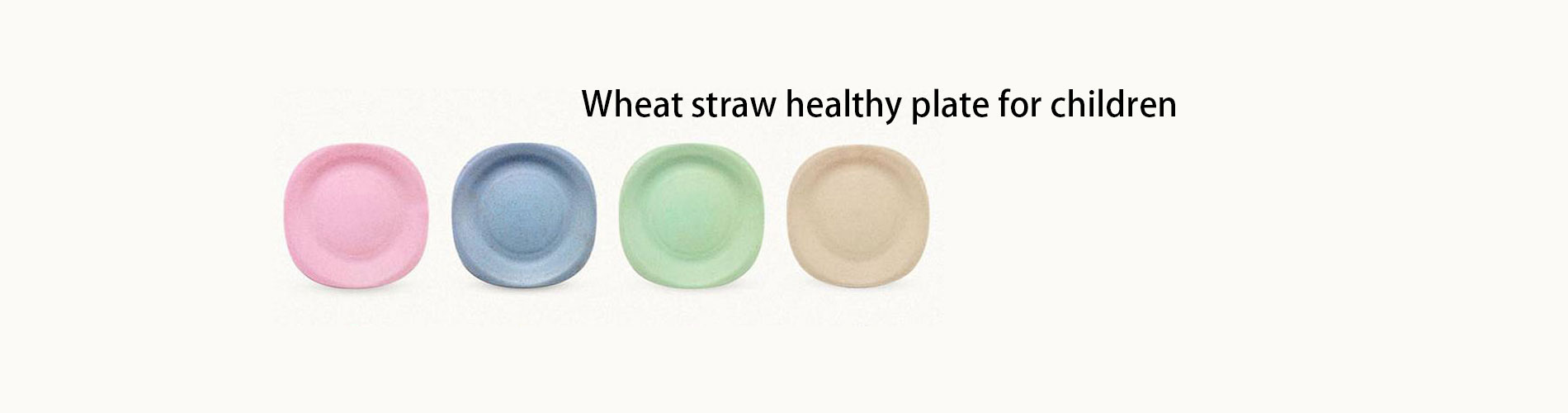 Wheat straw healthy plate for children
